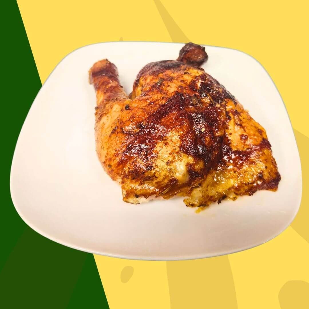 How we serve the 1/4 Pollo Solo at our restaurant