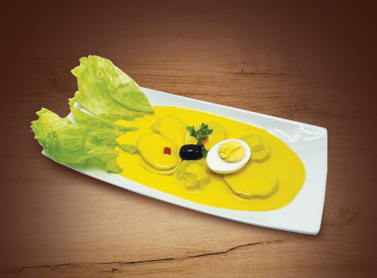 How we serve the Papa a La Huancaina at our restaurant