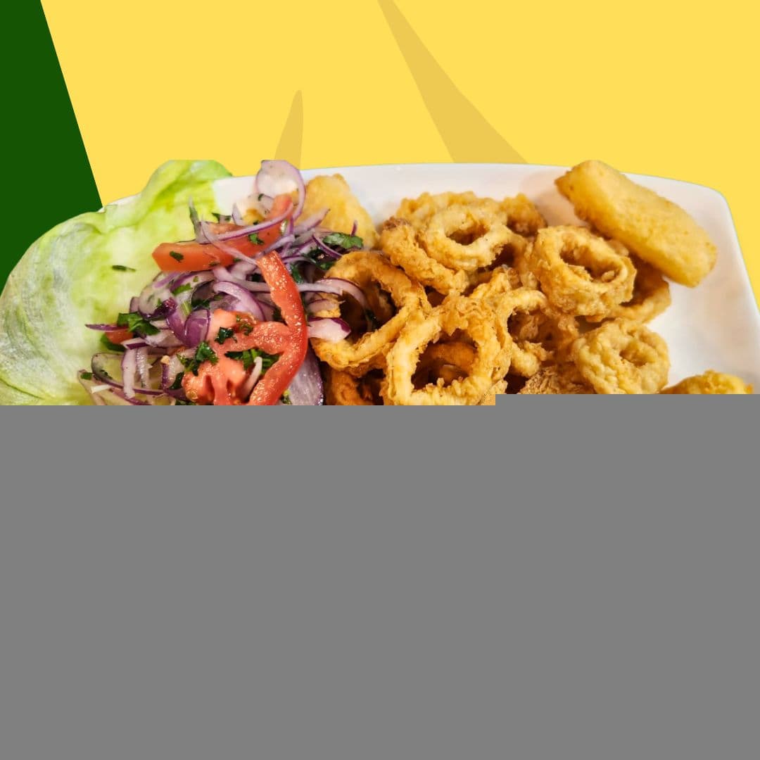 How we serve the Chicharron De Calamar at our restaurant