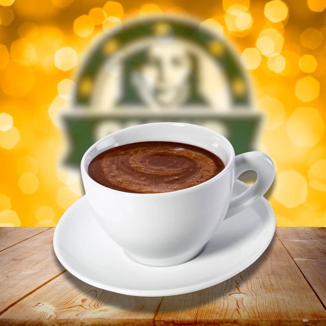 How we serve the Chocolate Caliente at our restaurant