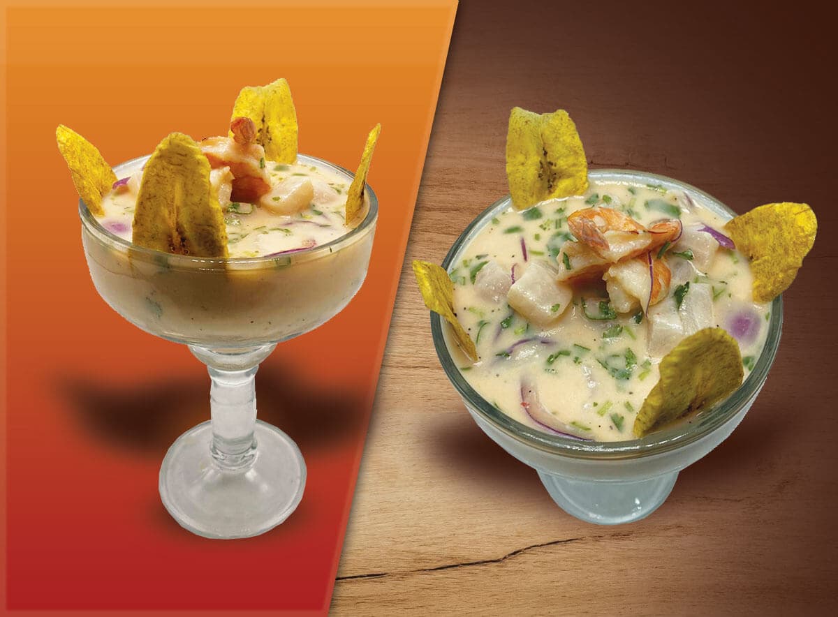 This is how we serve the Leche De Tigre in our restaurant