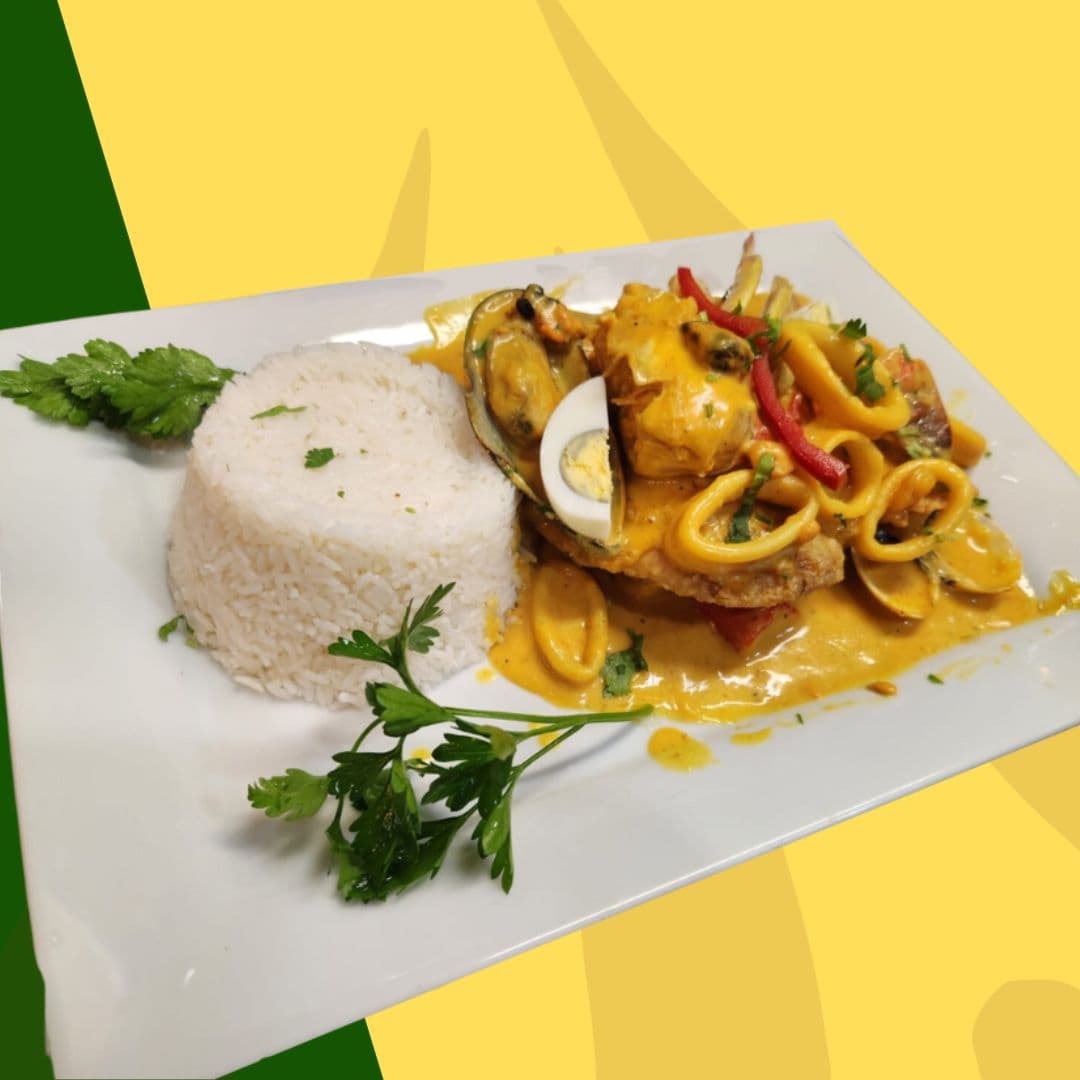 This is how we serve the Pescado a Lo Macho in our restaurant