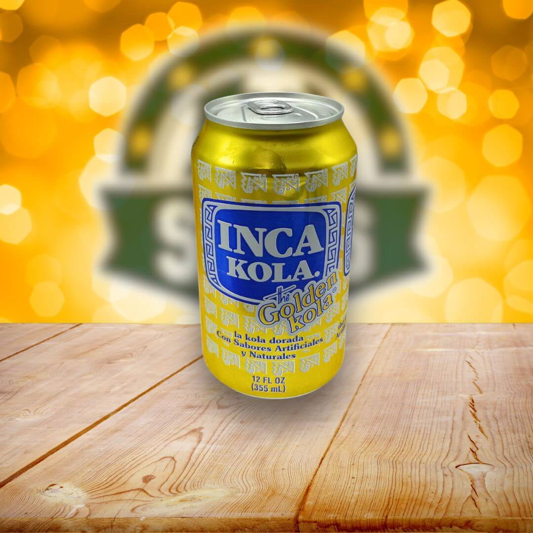 This is how we serve the Inca Kola Lata in our restaurant